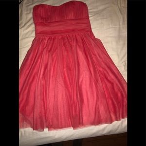 Coral H&M Strapless Cocktail Dress-Size 6 (EUC)
